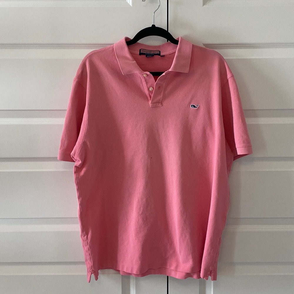 Vinegar Vines Pink Polo - size XL